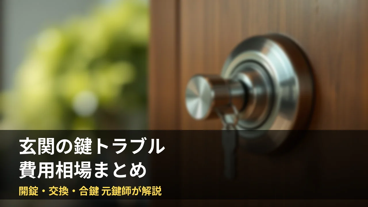 玄関の鍵トラブル費用まとめ｜開錠・交換・合鍵の相場