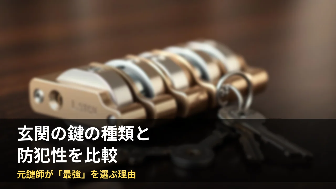 玄関の鍵の種類と防犯性の比較｜ディンプルキー・CP認定錠をわかりやすく解説