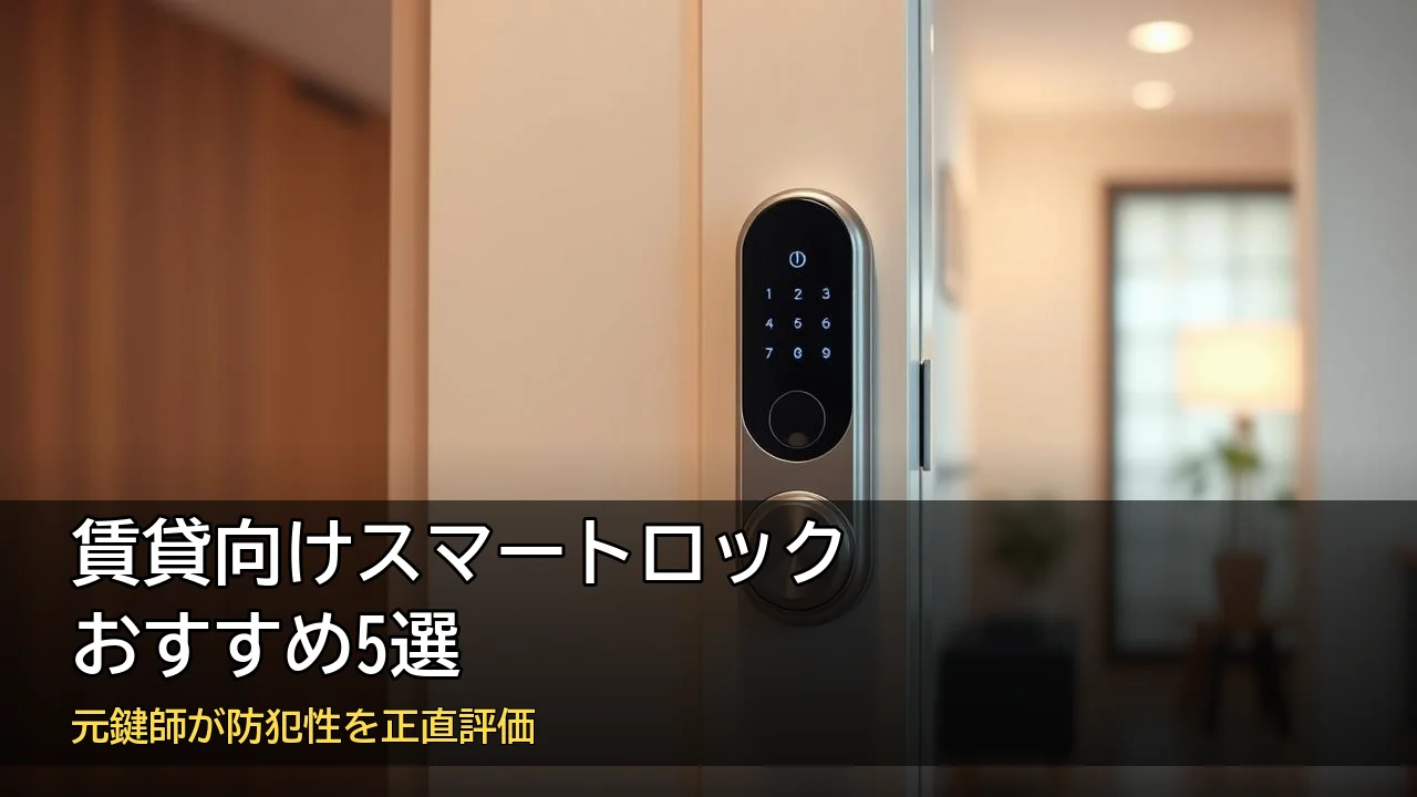 賃貸向けスマートロックおすすめ5選｜元鍵師が防犯性を正直評価