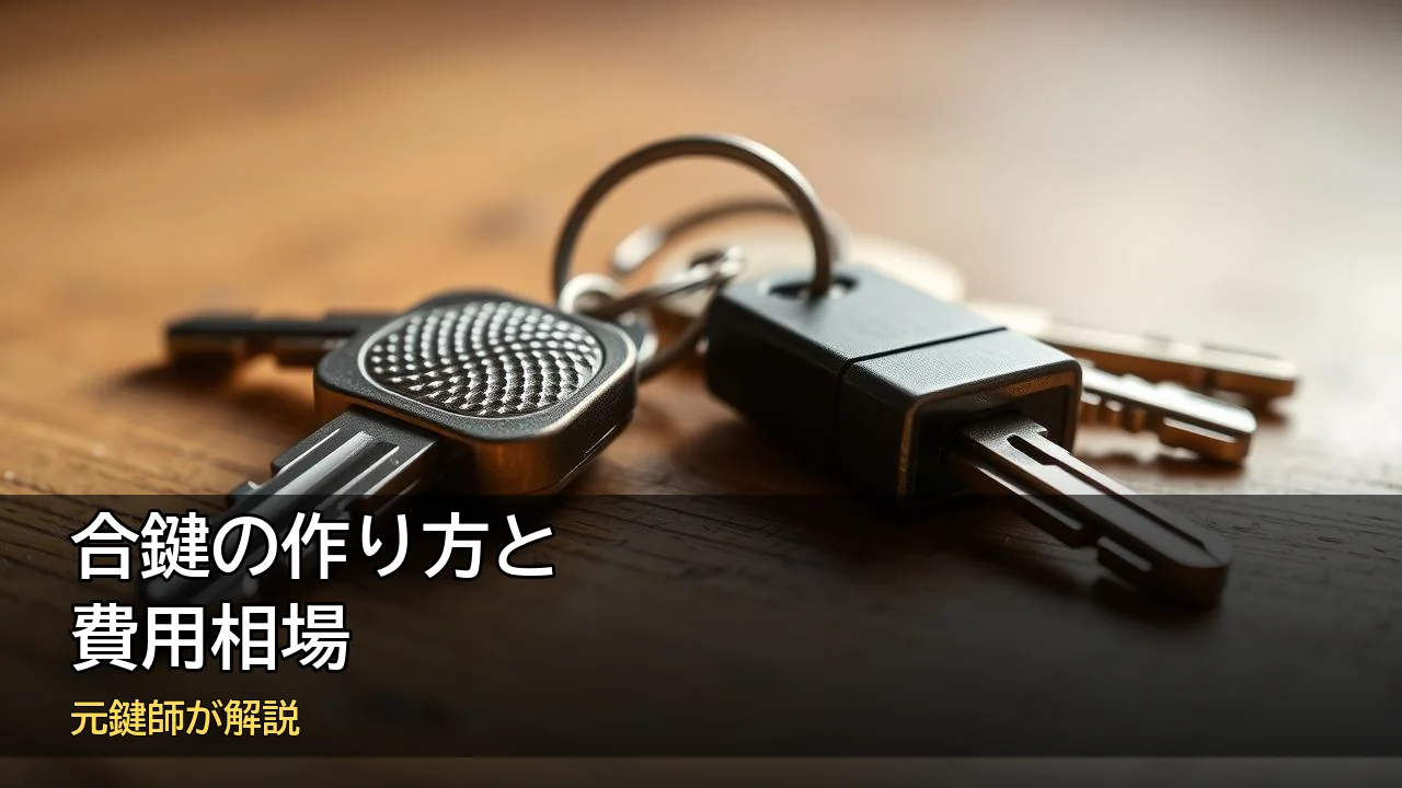 合鍵の作り方と費用相場を元鍵師が解説するアイキャッチ画像